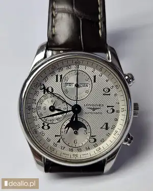 [eLicytacje] I licytacja - Zegarek mechaniczny Longines Master Collection Chrono Moonphase na pasku  - KRAKOWIACZEK.EU