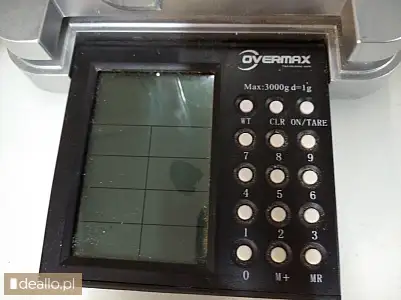 [eLicytacje] I licytacja - waga elektroniczna Overmax z wyświetlaczem cyfrowym - Zdjęcie 2 - KRAKOWIACZEK.EU