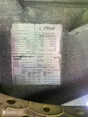 [eLicytacje] I licytacja - naczepa ciężarowa Fliegl 2014r - Zdjęcie 3 - KRAKOWIACZEK.EU