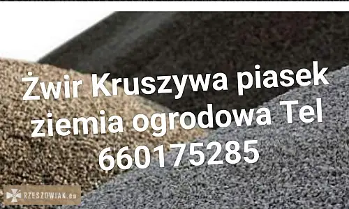 Sprzedaż Piasek płukany piasek pidsypkowy do murowania betonu pod kostkę Rzeszów tel 660175285 - KRAKOWIACZEK.EU